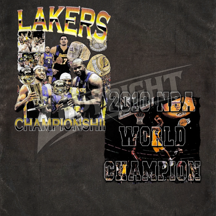 2010s Lakers Championship Design Front & Back